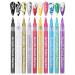 10 Colours Nail Art Pens Set Nail Art Painting Pen Nail Art Graffiti Pen Quick-drying Waterproof Nail Point Graffiti Dotting Pen for Nail DIY Dot Line Flower Pattern