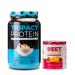 Nutrology TRIPACT Protein Powder 7-in-1 Meal Replacement Shake Vanilla Latte Cinnamon Flavor (40 Servings) Beet Active Natural Pre-Workout Powder Passion Fruit Flavor (30 Servings)