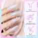 SUPWEE Pearl Gel Nail Polish Shimmer Mermaid Gel Polish White Pink Purple Blue Glitter Nail Polish Nail Gel Set Shell Swirl Thread Effect Soak Off UV Gel for Salon Home Manicure 6 Colors LW134 - Buy Online on GoSupps.com