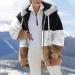 Hanxiulin Women's Oversized Winter Coat & Plush Hoodie Jacket - Breathable Warm & Elegant 5XL Khaki Hiking Jacket in Color Variants - Buy Online on GoSupps.com