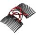 Stretchy Magic Hair Comb Double Clips Bun Maker Red Purple Blue Black Coffee Rose Elastic Comb Hair Clips for Thick Curly Thin Hair - Buy Online on GoSupps.com