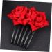 DOITOOL 1pc Floral Hair Comb Hair Accessories for Women Hair Combs for Women Hair Teasing Comb Hair Jewels for Women Flower Hair Clip Hair Side Comb Pearl Hair Clip Headgear Bride Jewelry - Buy Online on GoSupps.com