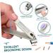 TOVINANNA Nail Clippers 360 Degree Rotary Stainless Steel Heavy Duty Nail Clippers for Thick Toenail Long Handle Nail Clippers Sturdy Sharp for Convenient Senior - Buy Online on GoSupps.com