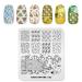Nail Art Stamping Plates Image Template with Fruit and Vegetable Ice Cream Patterns for DIY Manicure Print Transfer Tools NA023
