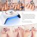 168W UV LED Gel Nail Lamp with 4 Timer Settings and Auto Sensor - Professional Nail Polish Dryer for Gel Curing - Buy Online on GoSupps.com
