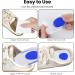 2 Pair Gel Heel Cups - Large Gel Heel Pads for Plantar Fasciitis & Achilles Tendonitis - Blue UK 7.5-12/EU 40-45 - Buy Online on GoSupps.com