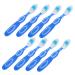 Musiala 10 pieces in prison toothbrush jack accessories prison need toothbrushes large small toothbrush travel mini portable short grip