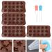 MAGICLULU 1 Set Chocolate Mold Ice Cube Gum Star Pie Pans Animal Stencils Star Shaped Candy Silicone Molds Silicone Ice Cube Molds Star Pasties Crayon Mold Baking Supplies Cake Silica Gel 21x10.5cm Brown - Buy Online on GoSupps.com