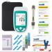 Blood tester kit 3-in-1 multifunctional function blood sugar measuring device cholesterol measuring device and uric acid fast measuring speed can save 300 data records suitable for home clinic