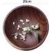 Salad Bowl Wooden Servers Bowls Rustic Style Fruit Bowls 800ML Cereal Bowls for Dessert Pasta Snack Home Kitchen Tableware (Size : 20 * 7cm) 20*7cm - Buy Online on GoSupps.com