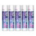 New 5-Pack NO-OX Sport SPF 44 Lip Balm - Moisturizing Vitamin E Sunscreen For Lips - All Season Broad Spectrum UV Protection - Waterproof 80 Minutes - NO-OX Protectant - Clear - Vanilla (Dive/Surf,
