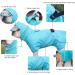 Kahool Waterproof Dog Raincoat with Hoodie - Adjustable Reflective Dog Jacket for Small Medium Large Dogs - Lightweight Dog Poncho Slicker in Blue (Large) - Buy Online on GoSupps.com