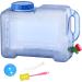 B Baosity 8L Portable Water Container with Spigot and Hole Lid - Ideal for Camping, Hiking, Cooking, and Bathing - Buy Online on GoSupps.com