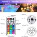Daphomeu Mini Underwater LED Lights - Waterproof RGB Lights for Aquarium Pool Garden Wedding & Christmas Decor with Remote Control - Buy Online on GoSupps.com