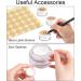 30 Mini Cream Jars with Labels & Spatula - 5G Empty Tiegel for Nail Art & Lip Balm - Ideal for DIY Projects - Buy Online on GoSupps.com