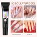 2 x 3D Gel Nail Art 3D Gel Nail Sculpture Transparent Gel for Nail Art Gel Molding DIY Nail Polish Gel Nail Polish DIY N - Buy Online on GoSupps.com