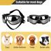 CATHERIS Dog Sunglasses Waterproof And Windproof Dog Goggles Anti-UV Sun Protection Dog Glasses Adjustable Elastic Fit For Large Medium And Small Dogs Black - Buy Online on GoSupps.com