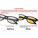 Eyekeper Bamboo-Look Temple UV Protection Reading Glasses | Anti-Reflective +1.5 Yellow Tinted Frames - Buy Online on GoSupps.com