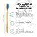 Bamboo Toothbrush 10 Pack | Eco-Friendly Biodegradable Soft Bristles in 5 Colors | Natural Family Use - Buy Online on GoSupps.com