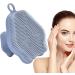 Silicone Face Brush - Silicone Face Scrubber Exfoliator with Handle Facial Cleansing Brush Face Wash Brush Face Exfoliator Brush Silicone Face Scrub for Sensitive Skin Jimii Gray - Buy Online on GoSupps.com