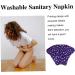 Reusable Cloth Menstrual Pads Set - Charcoal Washable Incontinence Towels, Light Purple - 1 Count - Buy Online on GoSupps.com