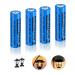 Henreepow AA 3.2V 600mAh LiFePo4 Rechargeable Battery AA 3.2V 600mAh Rechargeable Battery Low Self-Discharge 3.2v AA Rechargeable Batteries for Solar Lights Solar Post Lights(3.2v-AA-4pack)