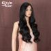 Style Icon Lace Front Wigs - 66cm Long Wavy Black Synthetic Wig for Women | Heat-Resistant 4x4 Deep Part (1 Pack) - Buy Online on GoSupps.com
