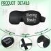 8-Piece Black Eyelash Sleep Mask Set | 3D Contoured Silk Eye Mask for Men and Women | Adjustable Strap for Sleeping, Travel, Meditation - Buy Online on GoSupps.com