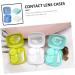 Partykindom Portable Contact Lens Case Set - 9 Containers with Mirror & Care Solution - Ideal for Travel & Cosmetics - Buy Online on GoSupps.com