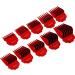for Andis Magnetic Clipper Guards KAYNWAY Professional Upgrade Magnetic Clippers Guards Comb Guides Set for Andis Master Clipper 10PCS (Red)