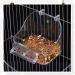 Parrot Bath Box Bird Cage - 1 Piece Parakeet Caged Accessory Supplies Bathing Tub Bath for Most Birdcage Pet Parrot Budgie Parakeet Lovebird Cockatiel Cage Water Shower Transparent - Buy Online on GoSupps.com