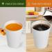 JOLLY PARTY 100 Pack 12 oz Disposable Paper Coffee Cups with Lids - Hot/Cold Beverage Drinking Cup for Water, Juice, Coffee or Tea - Ideal for Home, Shops, and Cafes - 12oz White - Buy Online on GoSupps.com