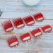 Limit Comb Set Hair Cutter Cutting Guides Set Gradient Carving Caliper Fine Cut Round Combs for Electric Hair Clipper (Red) - Buy Online on GoSupps.com
