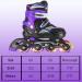 JeeFree 4 Size Adjustable Inline Skate for Kids with Storage Bag - Light Purple Small | Illuminating Roller Blades for Girls, Boys, and Beginners - Buy Online on GoSupps.com