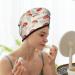 Quick-Dry Hair Towel Wrap | Cartoon Flat Mushrooms | Hair Drying Turban & Head Towel - Buy Online on GoSupps.com