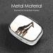 African Giraffe Printed Pill Box | Portable Medicine Organizer for Travel | Durable Square Design - Buy Online on GoSupps.com