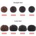 2PCS Mini Claw Fake Buns Hair Donut Chignon Clip in Scrunchies Natural Black - Buy Online on GoSupps.com