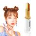 Gradient double eyeshadow stick eyeshadow pen 2 colors duo eyeshadow pen two -colored eyeshadow color gradient double colors shimmer eyes shadow eyeliner (rose gold + golden brown)