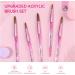 Saviland 5 PCS Kolinsky Acrylic Nail Brush Set - Professional Brushes for Acrylic Nails - Pink Nail Brushes for Acrylic Powder & Liquid Extension - Size 4/8/10/14/16 - Buy Online on GoSupps.com