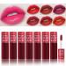 LADYFOX 7 Colors Lip Tint Stain Set Mini Liquid Matte Lipstick Moisturizing and Natural Lip Stain Long-Lasting Non-Stick Tinta Para Labios Waterproof and High Pigment Lip Makeup
