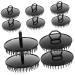 BESPORTBLE 10Pcs Adjustable Head Massage Brush Portable Shampoo Brush for Deep Cleansing Relaxation Ergonomic Design for Home Travel