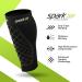 Spark Brownmed Kinetic Calf Sleeve - Compression Calf Brace with Kinesiology Tape for Running & Cycling - Leg Support for Shin Splints - Large for Men & Women - International Shipping Available - Buy Online on GoSupps.com