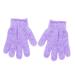 Hemoton Pair Shower Gloves Exfoliating Bath Gloves Body Scrub Exfoliator Purple Take a Bath Medium Purple