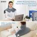 JKMAX 2lb Weighted Heating Pad for Neck and Shoulders - 10 Heat Settings, 3 Timer Settings - Auto-Off - Gifts for Women Men Mom Dad - 17x23 Grey - Buy Online on GoSupps.com