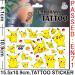 STXADO Cute Fake Tattoos for Kids - 6 Sheets Pikachu Stickers for Birthday Party Favors - Buy Online on GoSupps.com