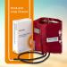 McKesson LUMEON Nylon Blood Pressure Cuff - Burgundy Adult Medium 34-50 cm - 1 Count - Buy Online on GoSupps.com