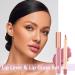 Nude Liquid Lipgloss & Lip Liner Set | Long-Lasting Waterproof Lip Stain | Highly Pigmented Lipstick & Lipliner Pencil | Daily Makeup Kit (05) - Buy Online on GoSupps.com