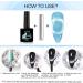 NAILGIL Cat Eye Gel Nail Polish with Magnet Jelly Blue Cat Eyes Gel Polish Galaxy Soak off Holographic Cats Eye Gel Polish Magnetic for Nail Art Manicure Salon DIY at Home- 06 Crystal Blue - Buy Online on GoSupps.com