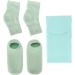 Qukaim Moisturizing Gel Socks Hydrating Gel Elbow Sleeve Moisturizing Gel Socks and Neck Wrap Sock Reusable Repairing Softening Cutin Green Blue - Buy Online on GoSupps.com