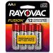 Rayovac Fusion AA Batteries Premium Alkaline Double A Batteries (8 Battery Count) AA Batteries 8 Count (Pack of 1)